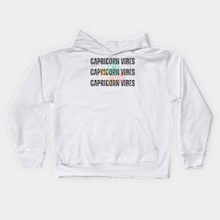 Capricorn Vibes Kids Hoodie